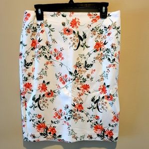 Floral Pencil Skirt